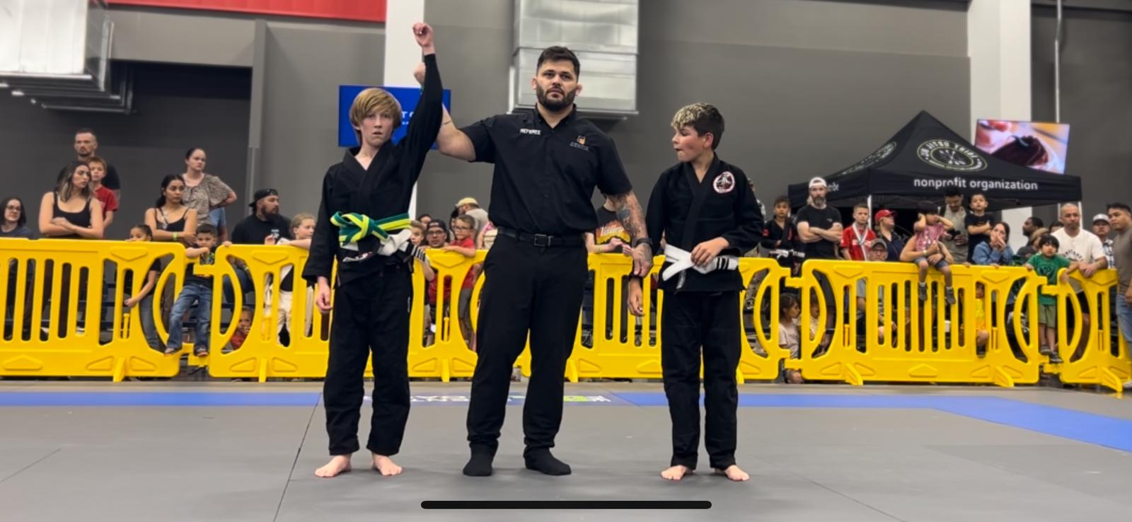 Kids on tournament podium Ares Arizona